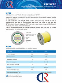 0.4 میلی‌متر آرامید FRP KFRP عضو مرکزی بدون ترک خوردگی مقاومت کششی ≥1700 مگاپاسکال